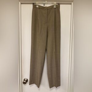 Talbots dress pants - brown with blue striping - size 6